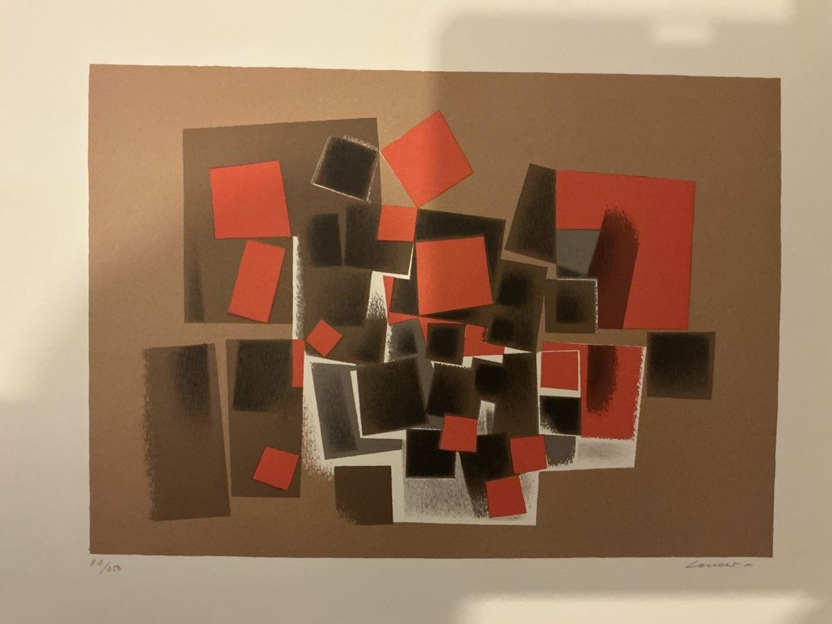 Grafica & Litografie: Claude Loewer Original Grafik 84/250 – Usato da Bettwiesen venduto da bos_6pkg 4