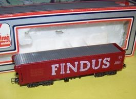 Lima H0 #3188: SNCF Rolldachwagen FINDUS, Metallräder