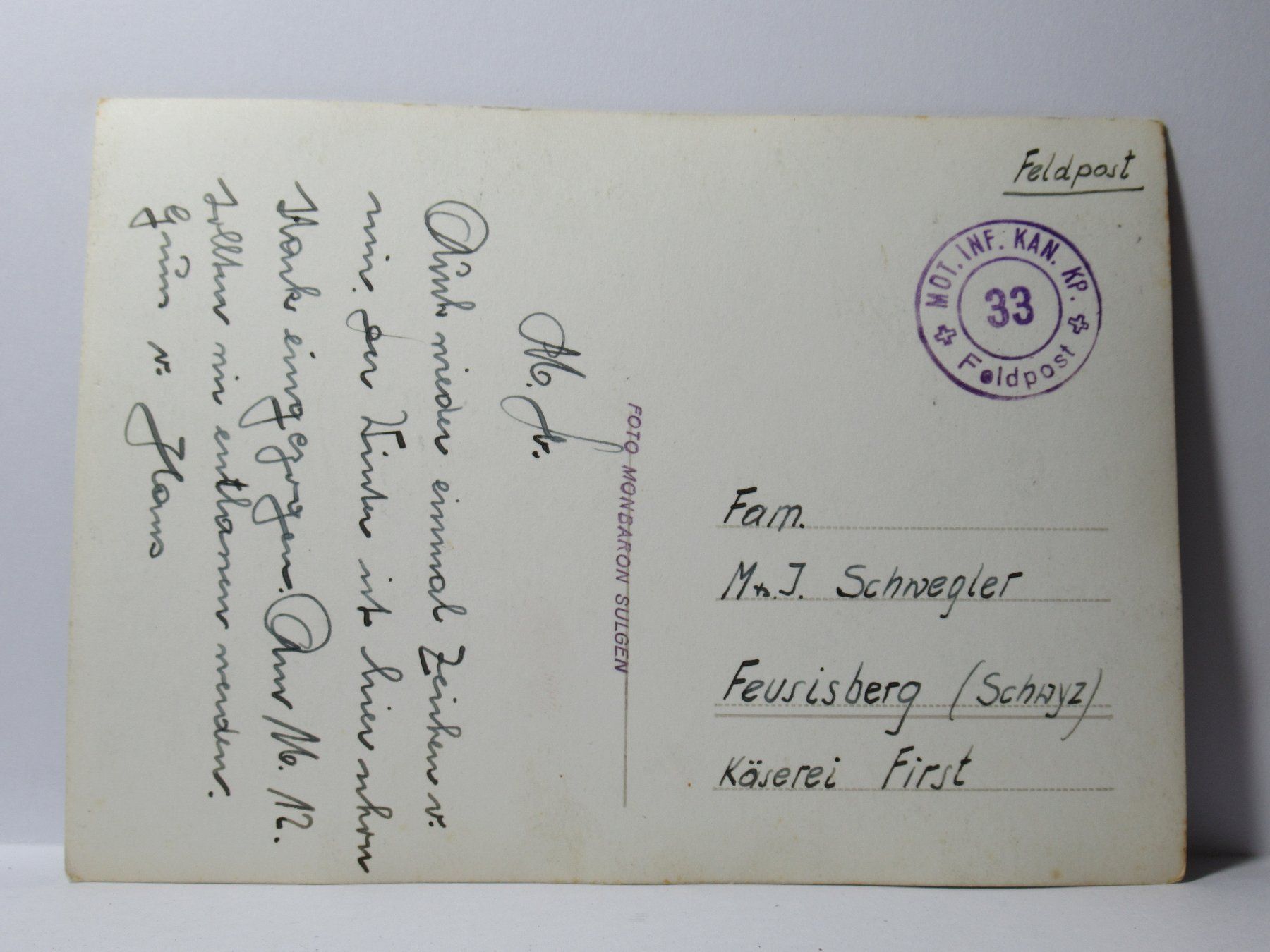 Ansichtskarten: Berg , Kath. Kirche , Feldpost – Gebraucht aus Grenchen von Bluemchen1900 1