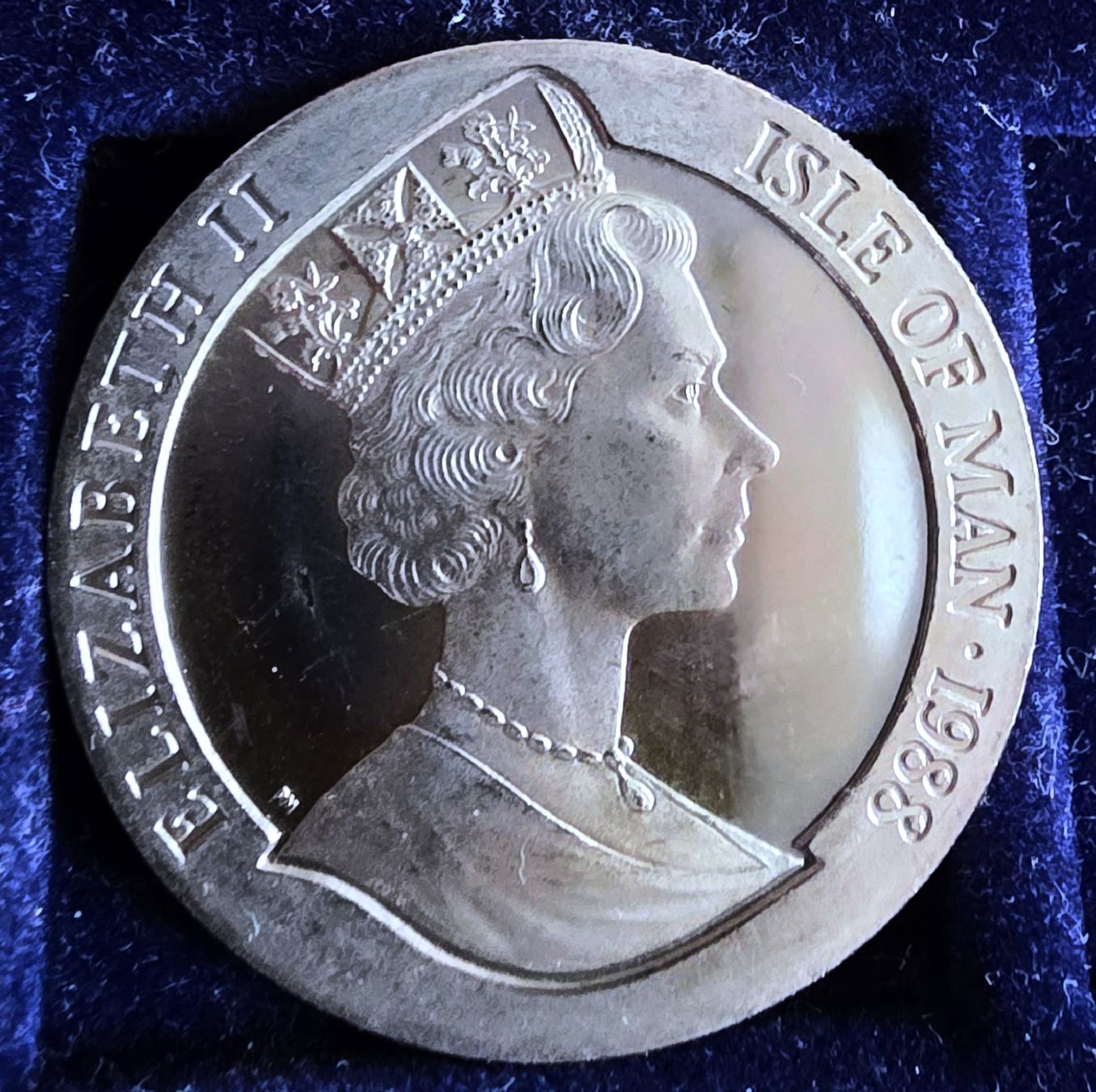 Toutes les monnaies: ISLE OF MAN 1 CROWN 1988 – Neuf (Voir description) à winterthur par CoinPassion 1