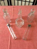 Ensemble de flacons anciens en verre, 6 pièces, parfait!