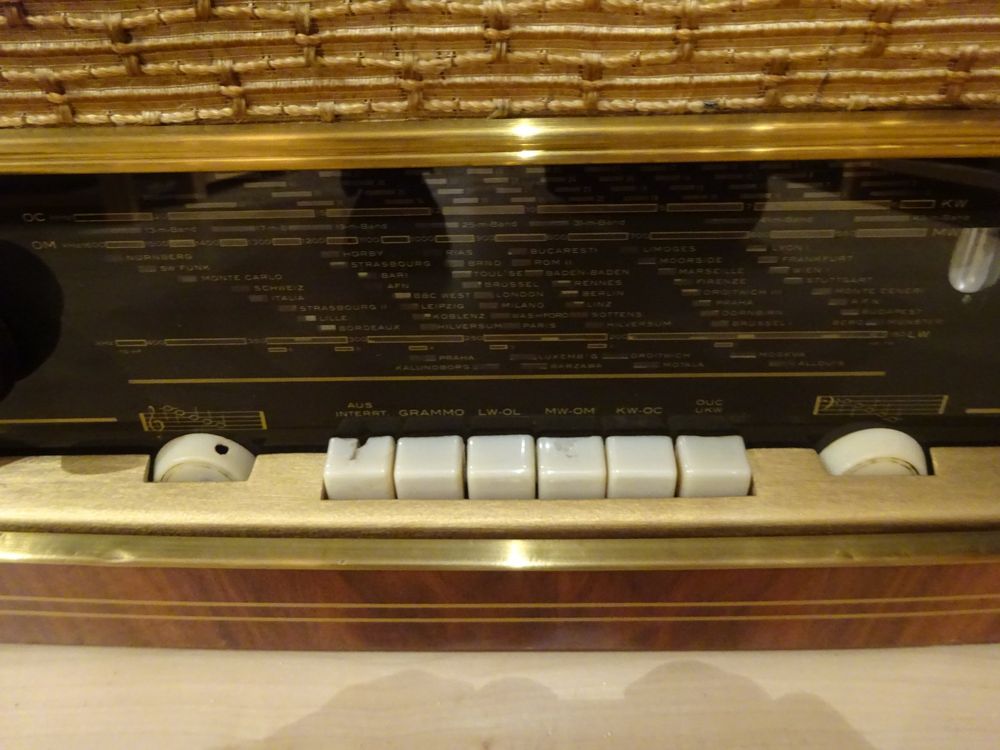 Radio TSF à Lampes Philips Capella 663 - Années 50 - Allemagne - Fonctionnelle
