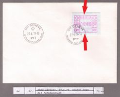 ATM A4_Abart FARBBANDNAHT ! Sauberer Bf 29.6.79_1211 Genève!