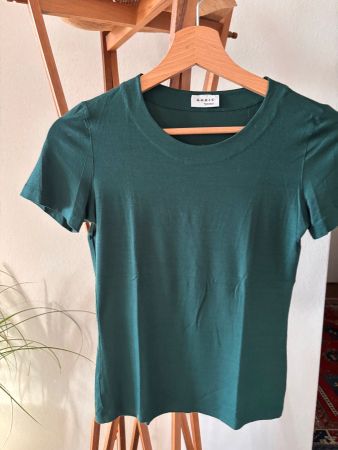 Akris Punto T-Shirt dunkelgrün Grösse 34 neuwertig