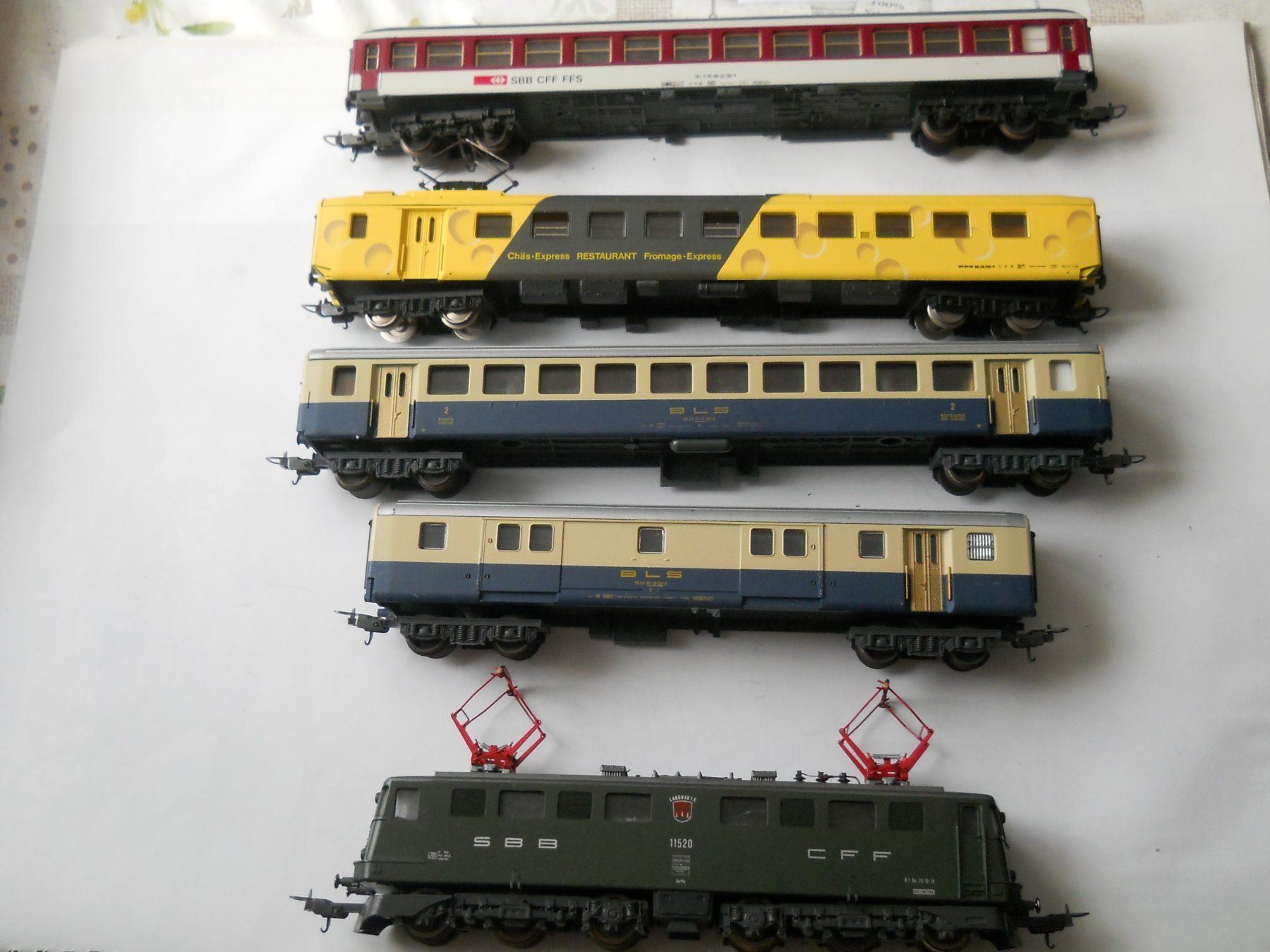 Lima Modelleisenbahnen: Lima Zug BLS mit Käsewagen von Lima – Gebraucht aus Schwanden GL von roerich20 6