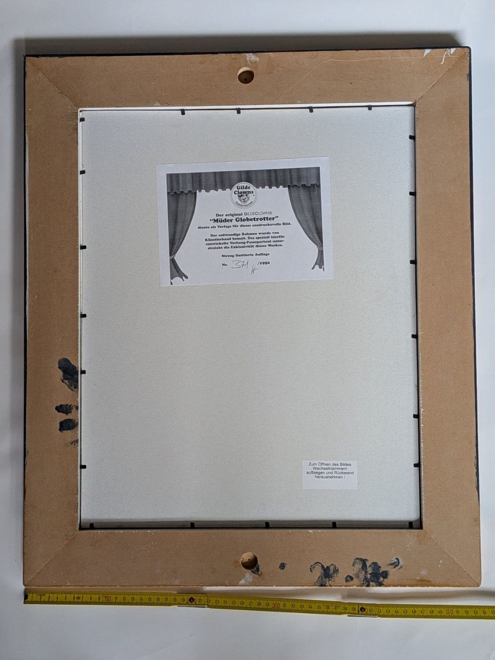 Posters & Illustrations: Original Gildeclown "Müder Globetrotter" gerahmt – D'occasion à Zürich par vitibaba 2