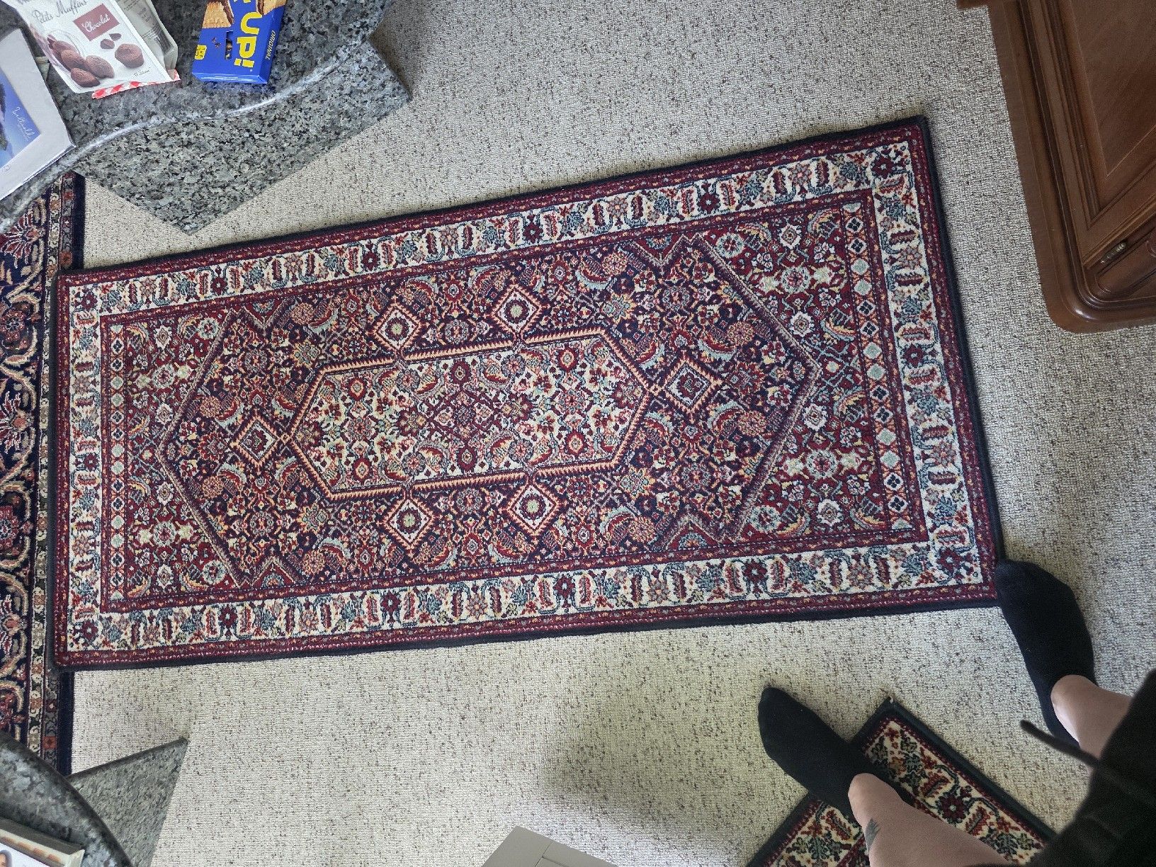 Tappeti: teppich rot blau gemustert – Usato da Neuenkirch venduto da Brina1993