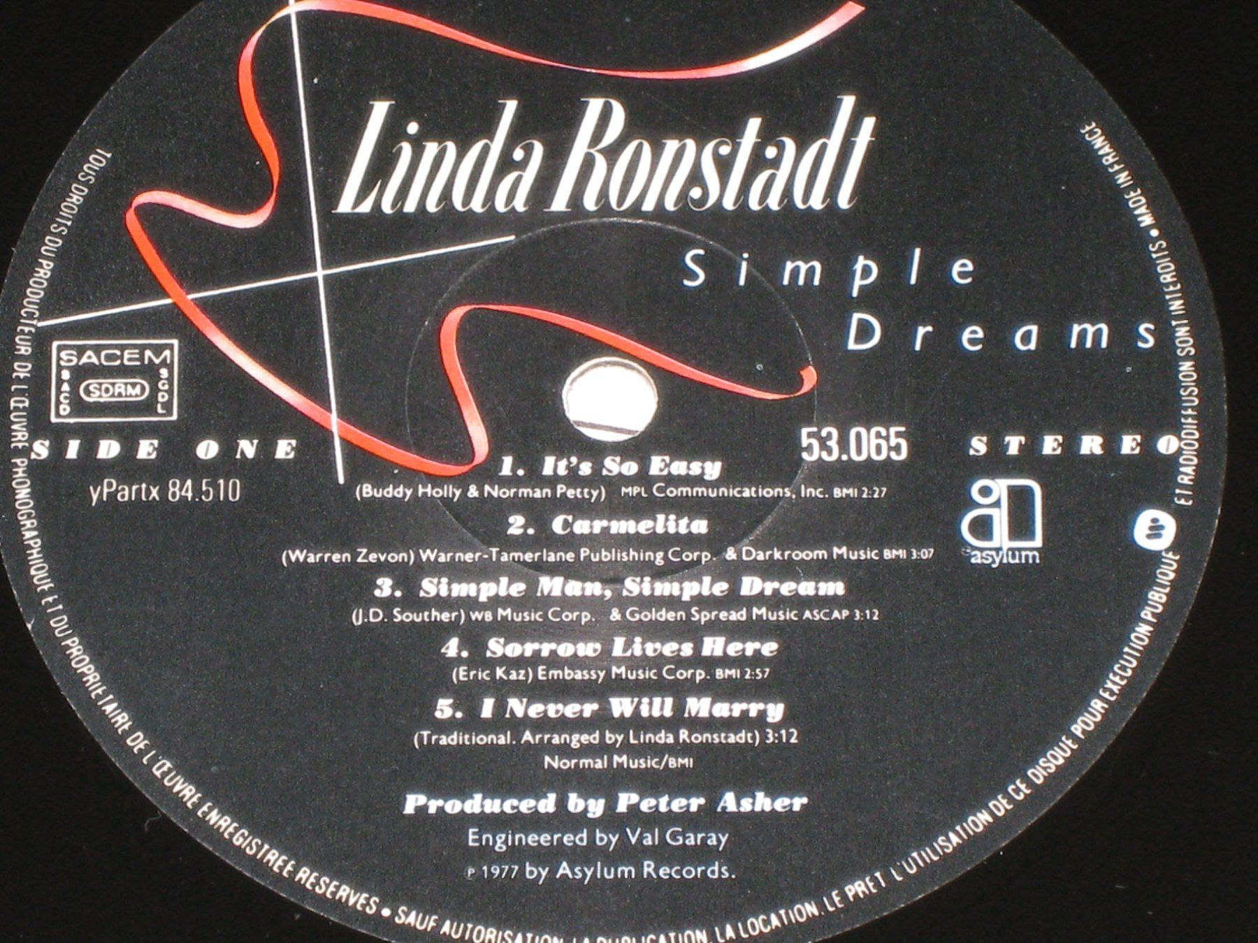 Dischi in vinile: LP - LINDA RONSTADT - SIMPLE DREAMS – Usato da Steckborn venduto da Quo7 2