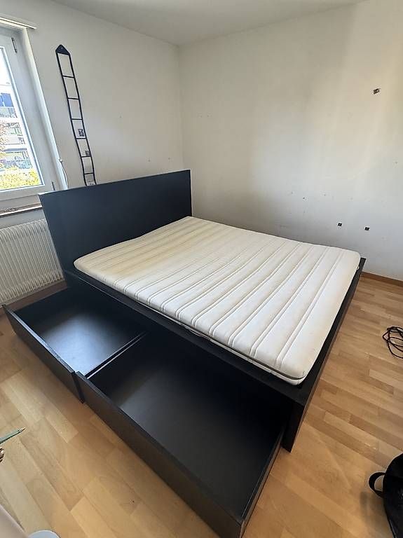 Ikea Betten: IKEA MALM Bett 160x200 mit Stauraum – Gebraucht aus Zürich von Laila.LK 1