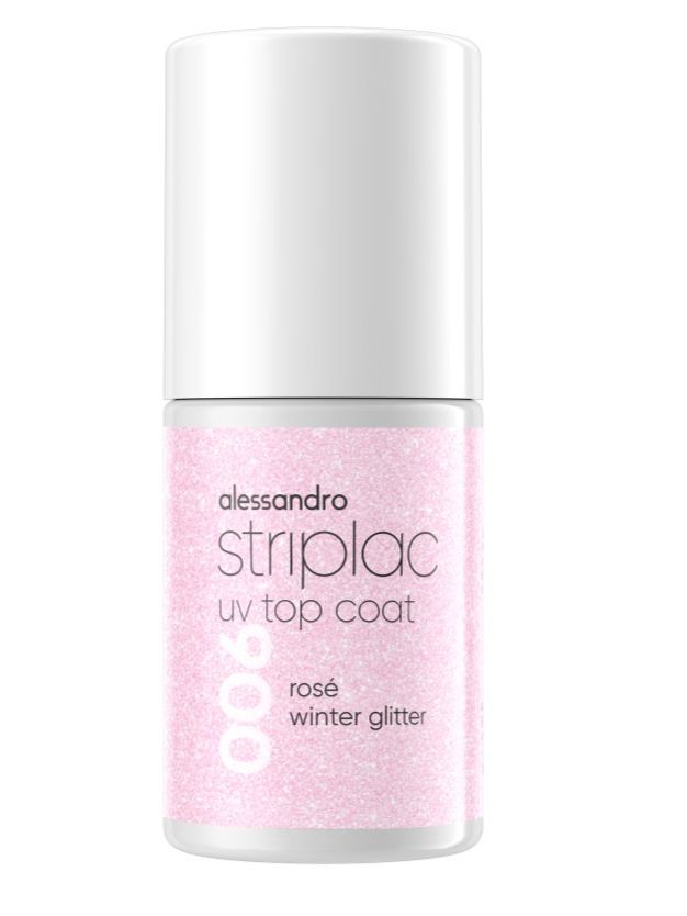 Unghie finte: Striplac UV Top Coat Rosé Winterglitter 6.5ml – Nuovo e nell'imballaggio originale da Zäziwil venduto da blackpearl