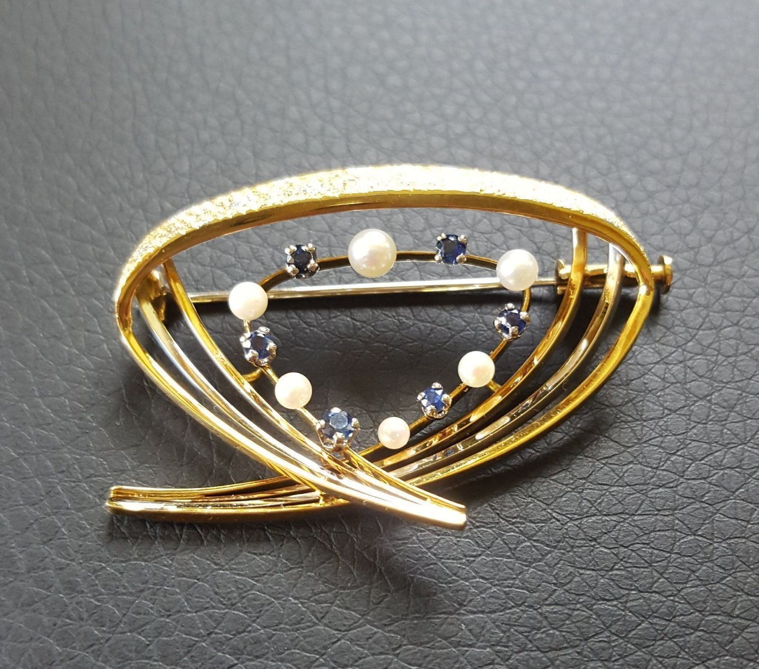 Broschen & Nadeln: Gold 750 Broche Mit Saphire/Perlen – Gebraucht aus Wald ZH von Dasilver 3