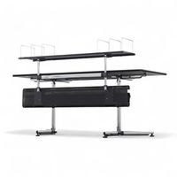 USM Kitos Schreibtisch 175 × 75 cm Weiss – Kabelmanagement