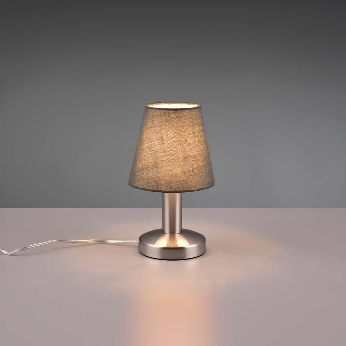 Lampade: Tischleuchte, Stoffschirm, 24 cm Höhe – Nuovo (secondo la descrizione) da Kreuzlingen venduto da Smart-Light
