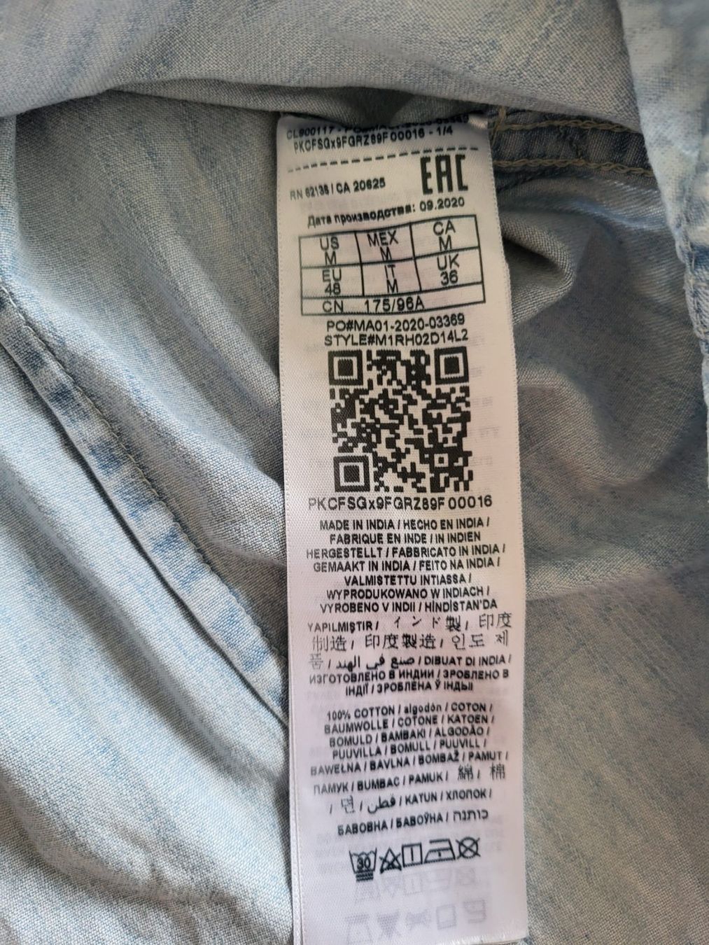 Guess Camicie: Guess Jeanshemd Hellblau, Gr. M, Slim Fit – Usato da Liestal venduto da Skunk02 3