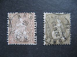 Sitzende Helvetia golden / goldbronce