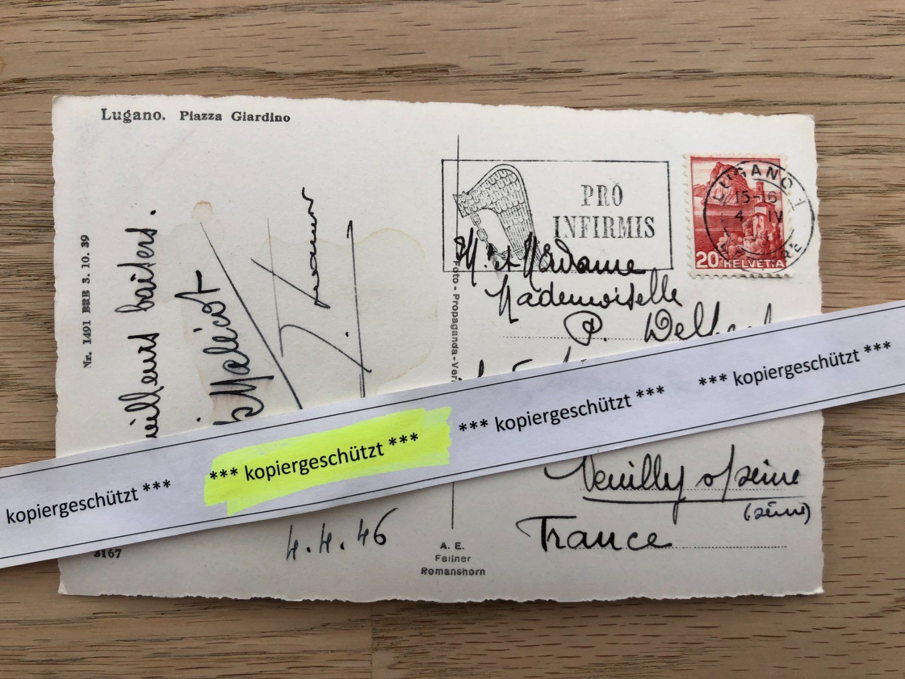 Cartoline postali: Lugano Piazza Giardino – Nuovo (secondo la descrizione) da Hefenhofen venduto da Bierinder 1