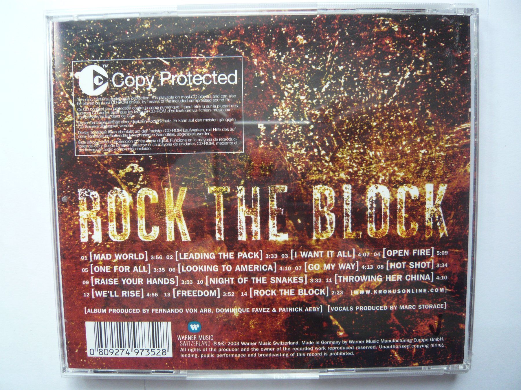 CDs: KROKUS ROCK THE BLOCK – D'occasion à Winterthur par Cajun 1