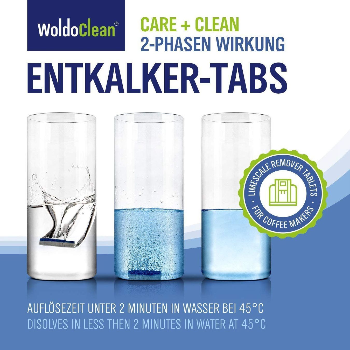 Cura del viso: WoldoClean - 2-Phasen Entkalker-Tabs ... – Nuovo e nell'imballaggio originale da Fürigen venduto da kolibri-24 3