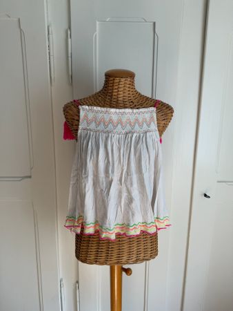 TOPSHOP - Hippie Trägerchen weiss 40