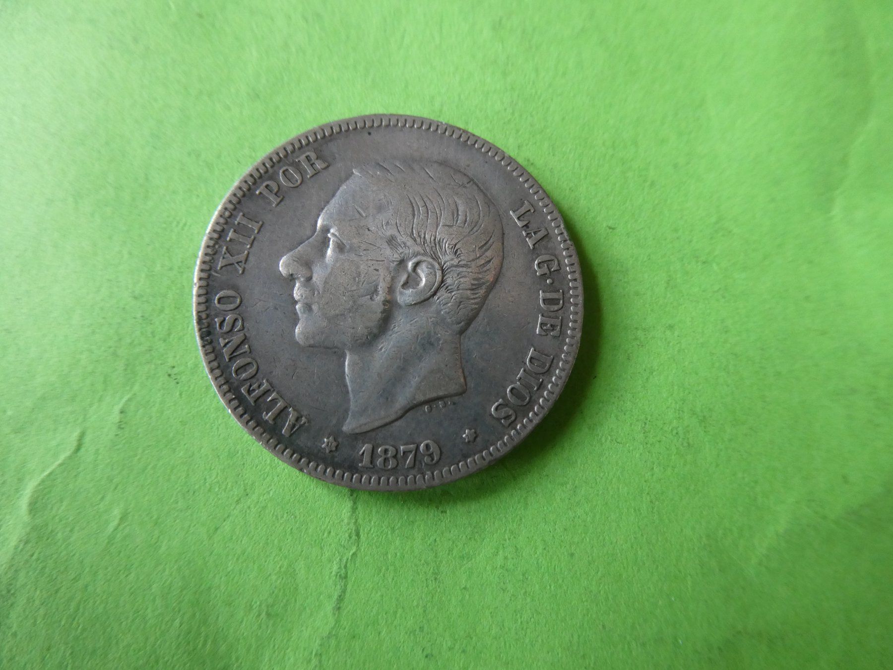 Toutes les monnaies: Spanien 1879, 2 Pesetas - Silber – D'occasion à Hinterforst par Rohusri