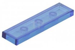 50x LEGO Fliese 1x4 Trans Dark Blue NEU