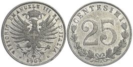 Italien, 25 Cents 1902 (02)