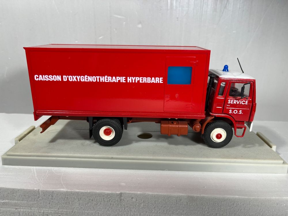 Camion De Pompier Renault RVI 75 130 4x4 - Modèle Réduit 1/55 En Métal, ADM, Neuf