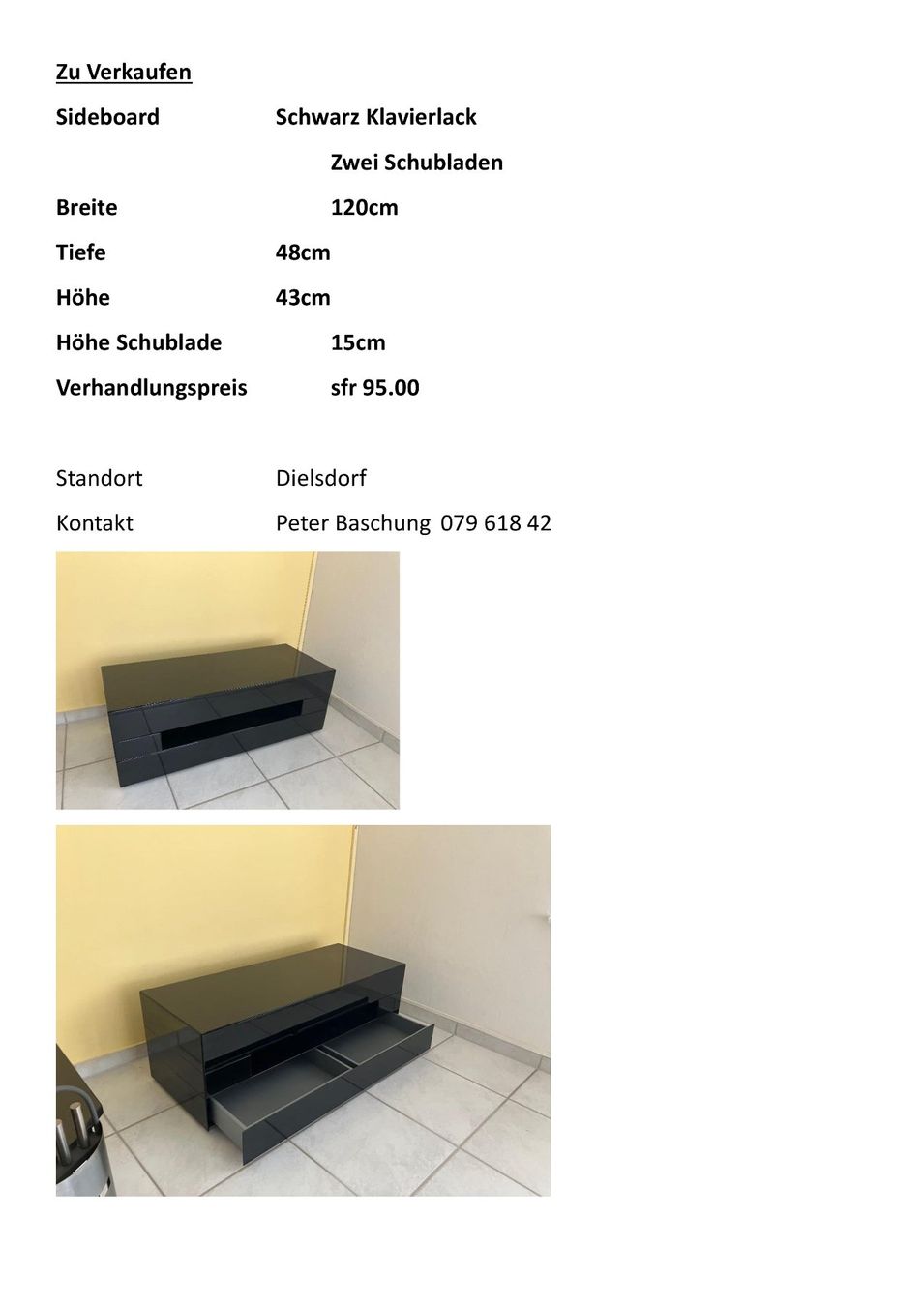 Mobili TV: Sideboard – Usato da Dielsdorf venduto da Pbaschi