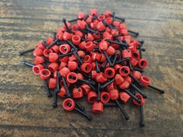 lego 4592c02 lot de 100 pièces Red Antenna Small Base