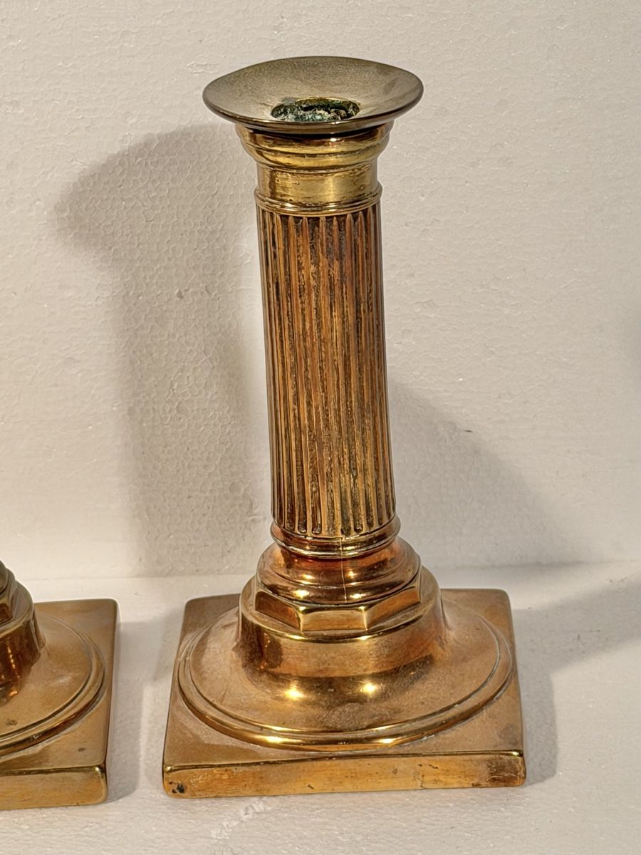 Portacandele: Vintage Brass Candlestick Holders, Pair, Autumn Decor – Usato da Lausanne venduto da vas_cdb2 1