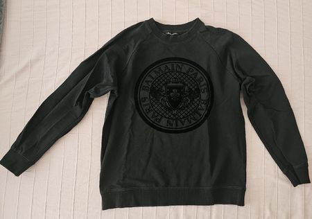 Balmain Paris Sweatshirt, Grösse L, Schwarz