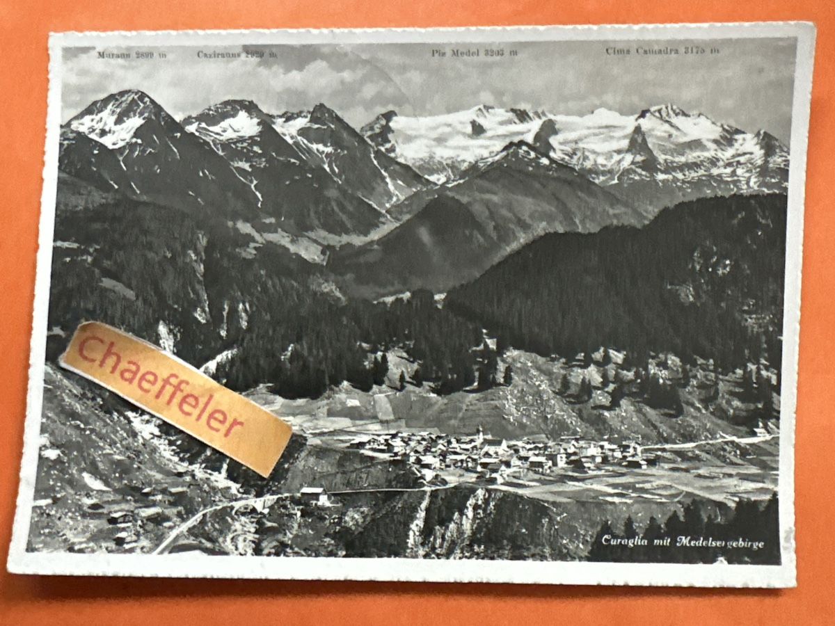 Ansichtskarten: Curaglia, Hotel Lukmaniker – Gebraucht aus Zürich von Chaeffeler