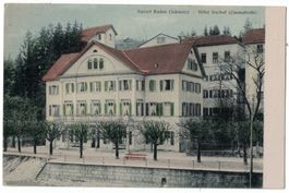 Baden, Hotel Freihof, Limmatseite, gelaufen 1906