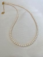 4.5 mm Top Glanz baby Süsswasserperlen Kette/ echte