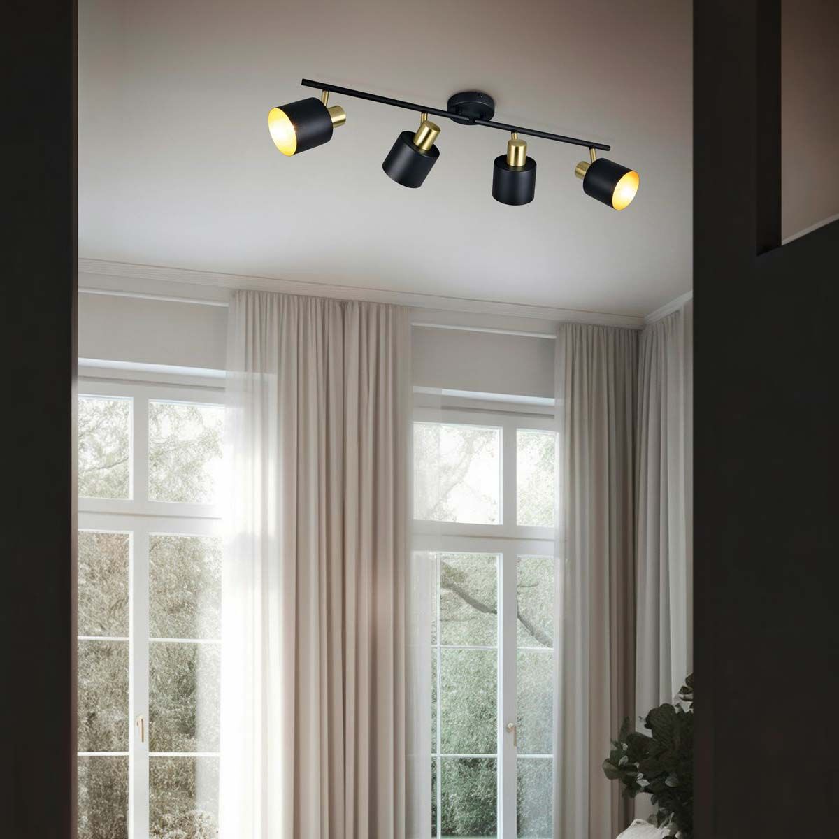 Lampade: Deckenleuchte, 4er Spots, 78 cm x 10 cm – Nuovo (secondo la descrizione) da Kreuzlingen venduto da Smart-Light 1
