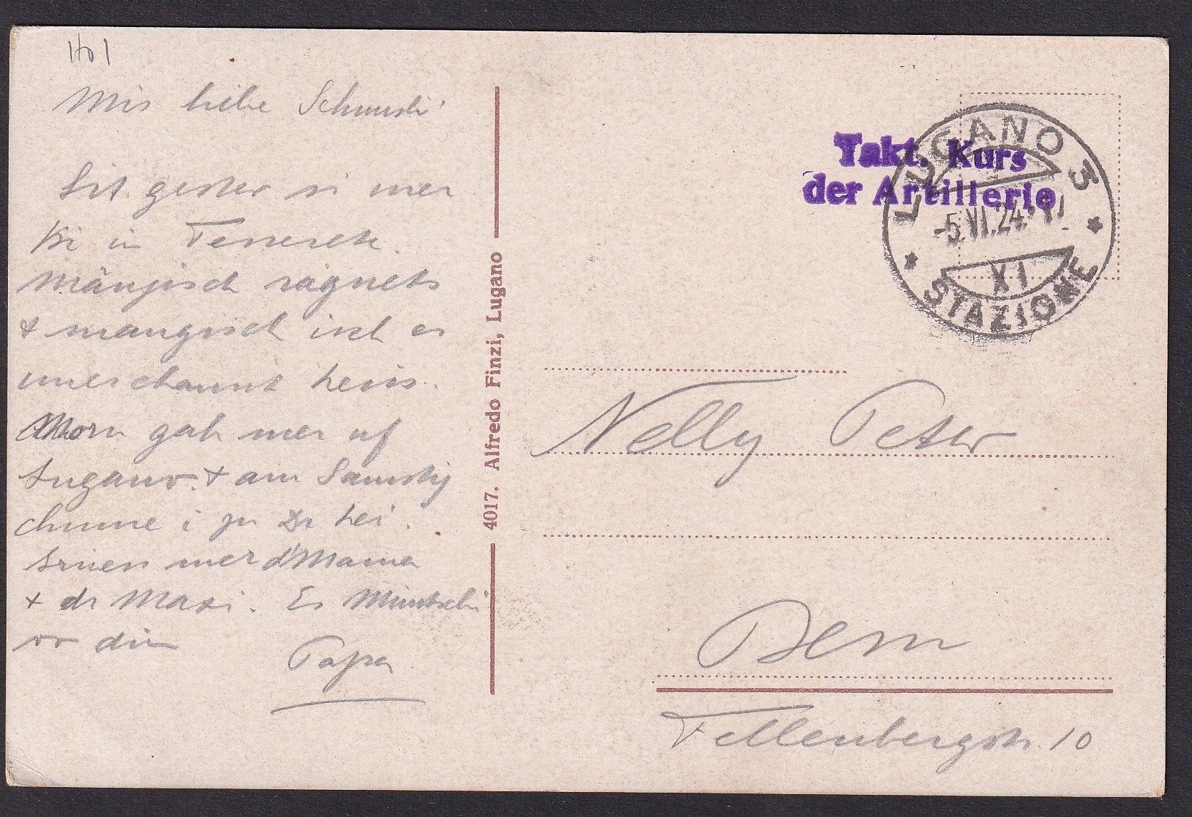 Cartoline postali: Tesserete Chiesa Parrocchiale Feldpoststempel – Usato da Olten venduto da clotaldi 1