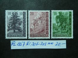 FL 1957 Nr. 301-303 postfrisch