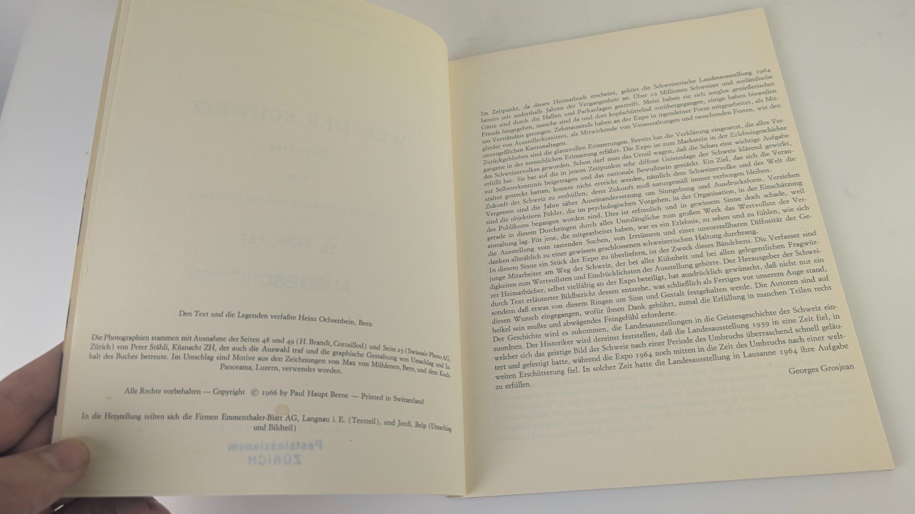 Libri: Schweizer Heimatbücher: Weg der Schweiz 1966 – Usato da Zürich venduto da axolottchen 4