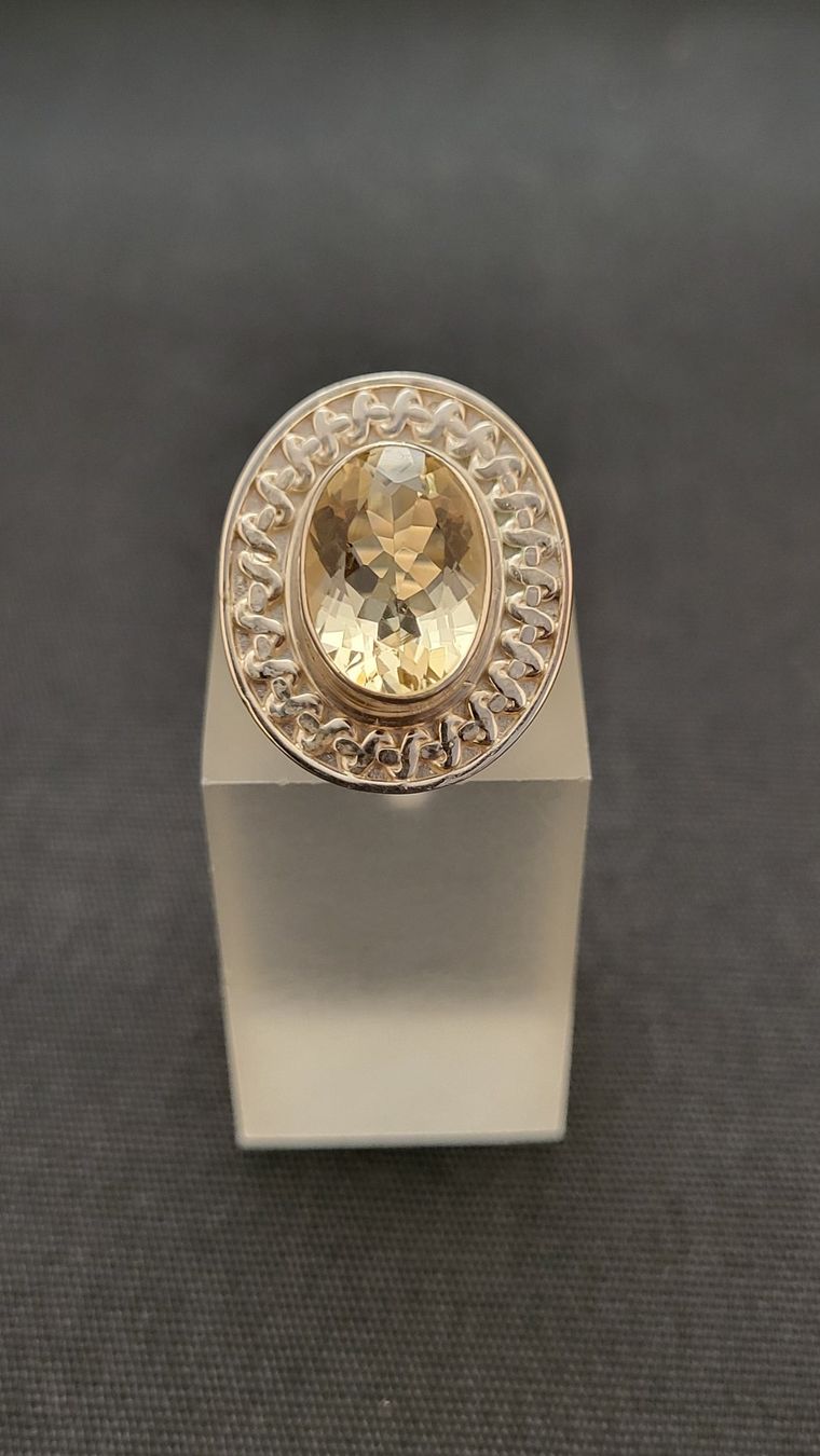 Bagues: Silberring mit Citrin – D'occasion à Basel par spinne02 1