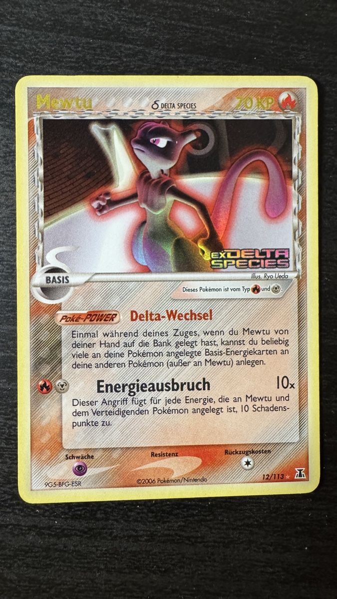 Pokémon Cartes à collectionner: Mewtwo Holo reverse Ex Delta species 12/113 – D'occasion à Belprahon par Rob_ain