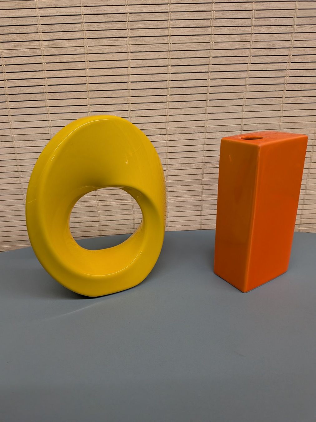 Vasi & Recipienti: Orange & gelbe Keramik Vase – Usato da Emmen venduto da magelan 4
