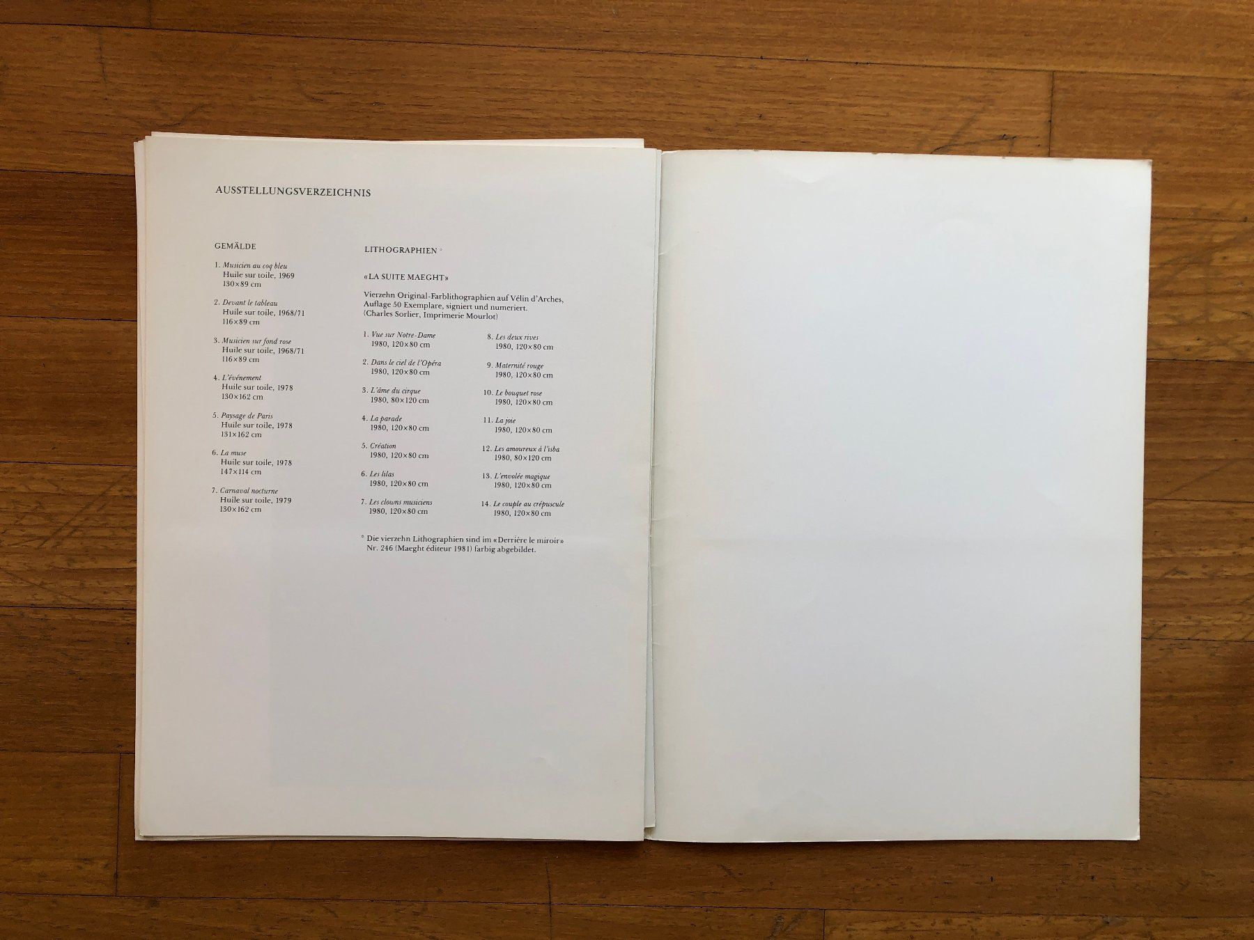 Libri: Kunst Buch: MARC CHAGALL - Maeght Zürich – Usato da Lugano venduto da gio.yo 4