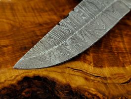 extra "verwittertes" Damast Messer Knife echter Faltenstahl