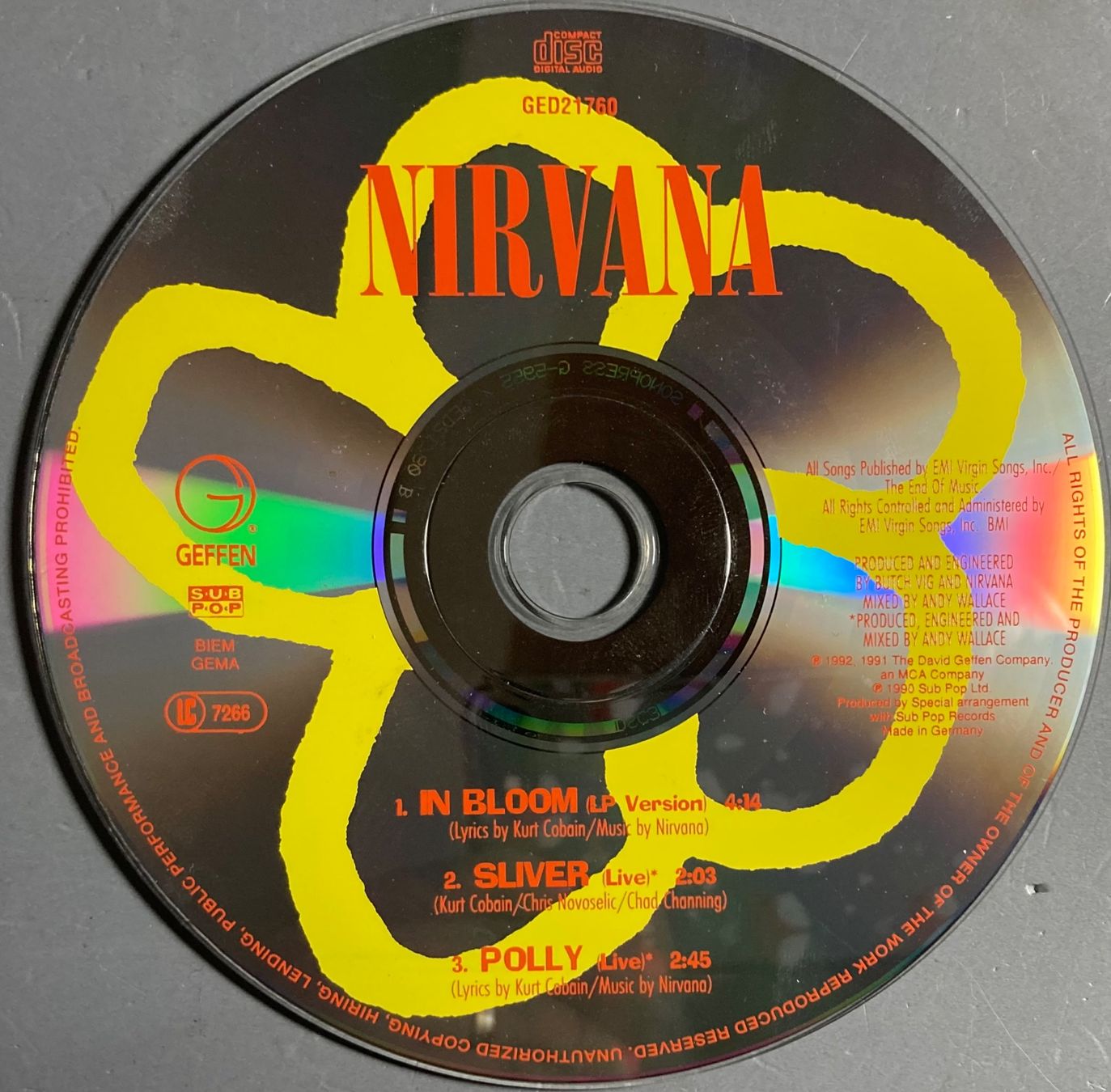 CDs: NIRVANA - BLOOM – D'occasion à Poliez-Pittet par Newtown-Records 1