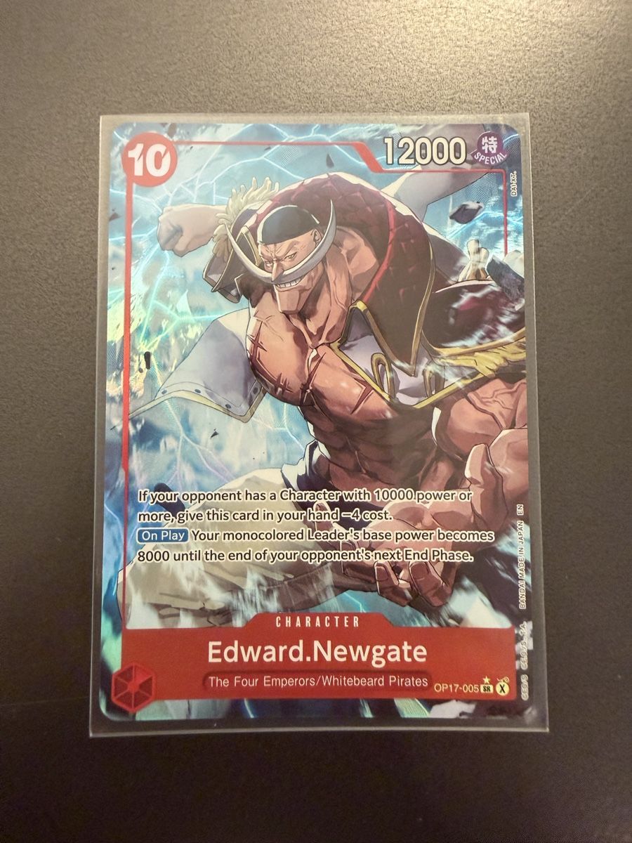 Bandai Carte collezionabili: One Piece Edward Newgate OP17-005 SR - AA – Usato da Schöftland venduto da 160grams