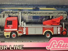Schuco 344 6503 _ Actros Feuerwehr Leiterfahrzeug _ OVP 1:72