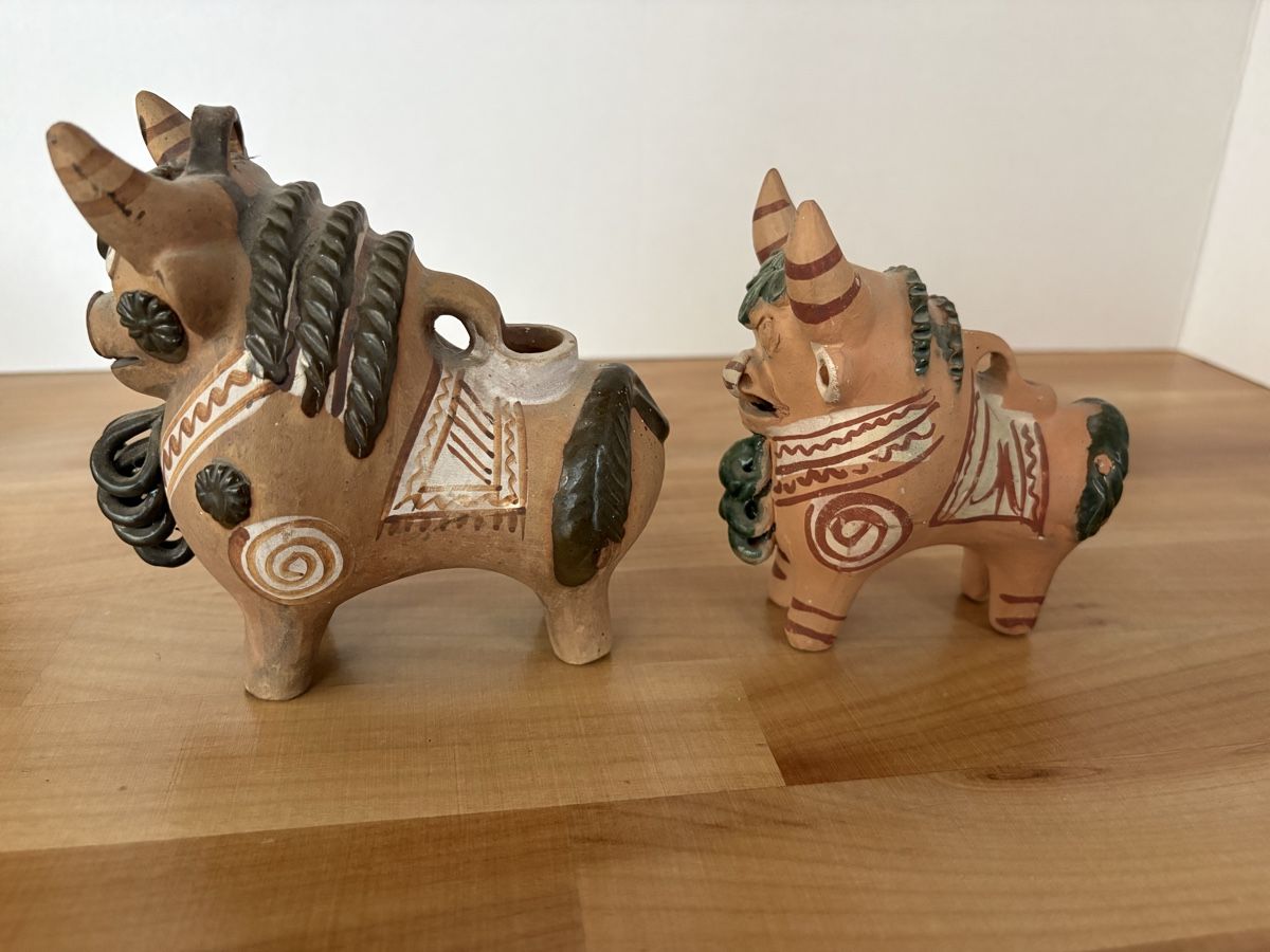 Statuette: Kuh & Stier Figur aus Ton – Usato da Rümlang venduto da SchumBru10 1