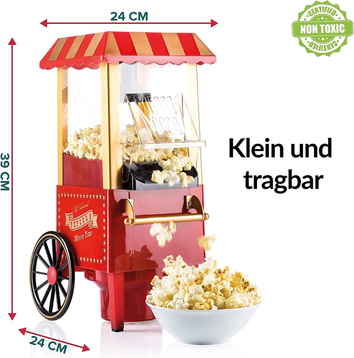 Küchengeräte: Retro-Heissluft-Popcornmaschine – Neu und originalverpackt aus Schaffhausen von Nanah1802