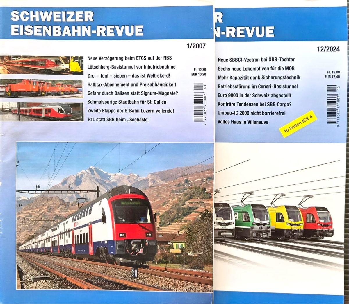 Riviste & Magazine: Schweizer Eisenbahn-Revue 1/2007 bis 12/2024 – Usato da Wettswil venduto da ste_mkj8