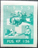 Soldatenmarke 2.WK, Füs Kp I/26, grün, ges, Wi Inf 237-2